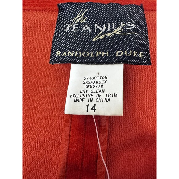 Vintage 90s Beaded Sequence Red Blazer Jacket The Look Randolph Duke Size14NWt - Picture 8 of 10